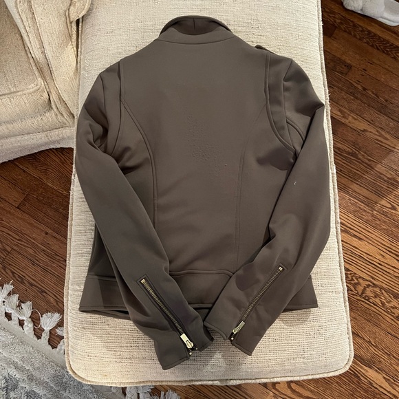 Express olive green Moto Jacket - Picture 2 of 5